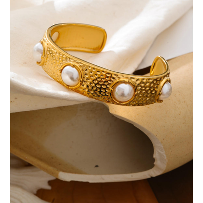 Pearl Haven Cuff Bracelet