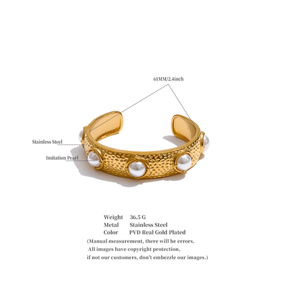 Pearl Haven Cuff Bracelet
