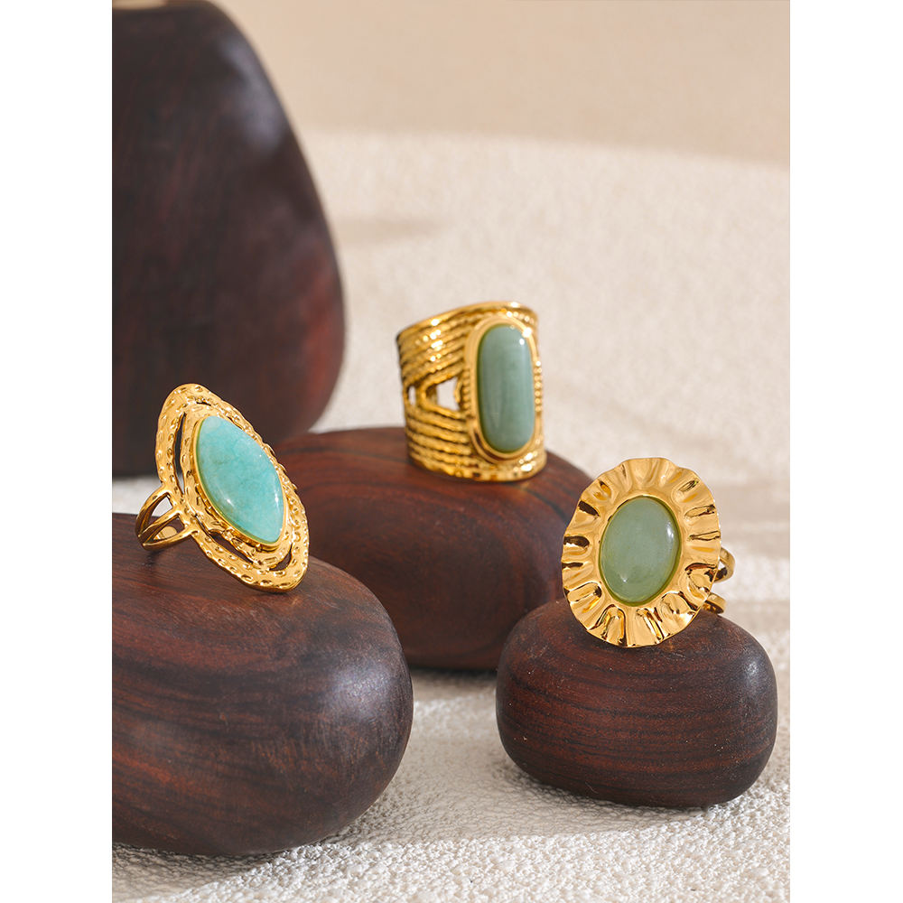 Emerald Oval Statement Ring