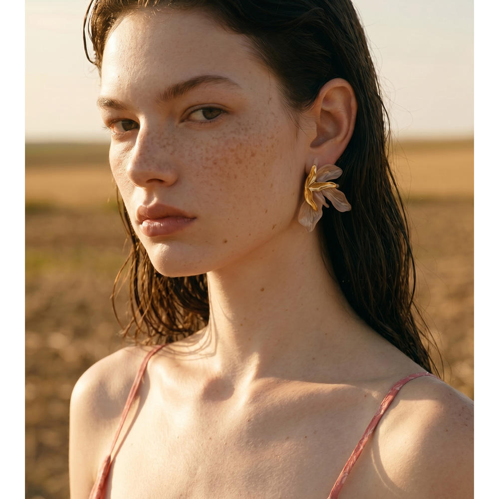 Petal Grace Statement Earrings