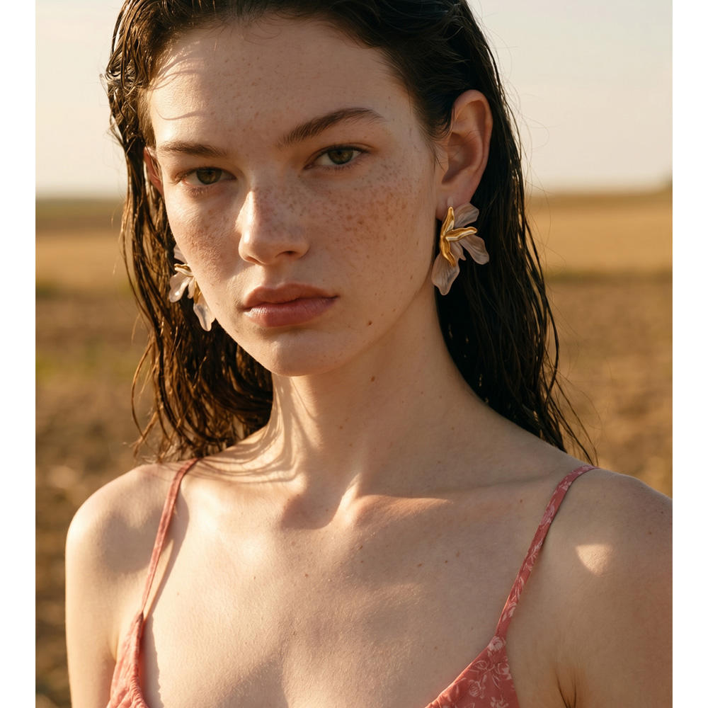 Petal Grace Statement Earrings