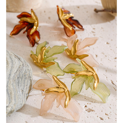 Petal Grace Statement Earrings