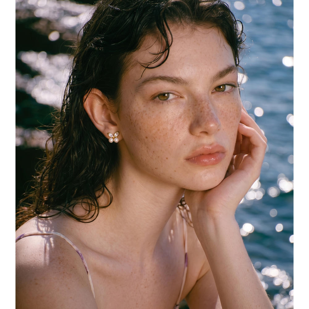 Pearl Petal Studs