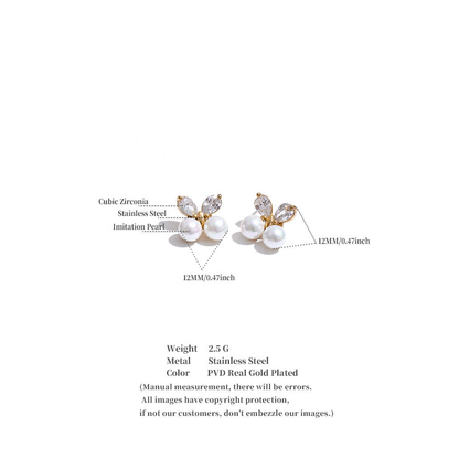 Pearl Petal Studs