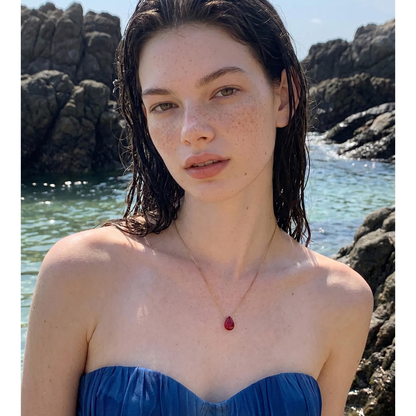 Ruby Dew Necklace