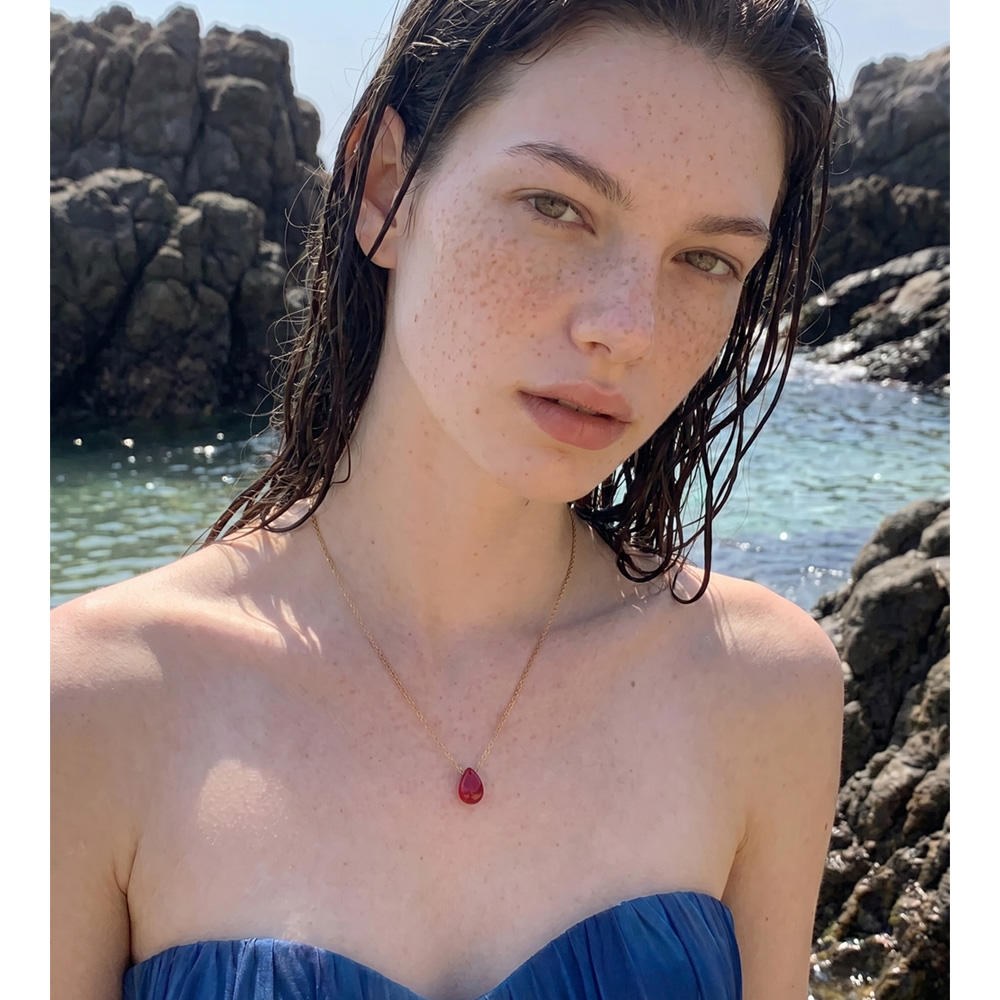Ruby Dew Necklace