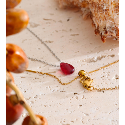 Ruby Dew Necklace