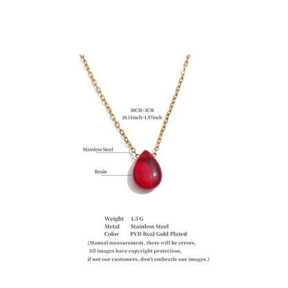 Ruby Dew Necklace