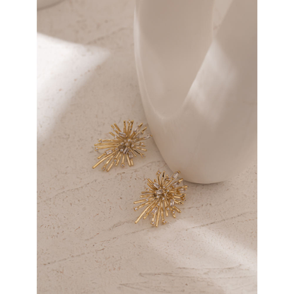 Celeste Starburst Stud Earrings