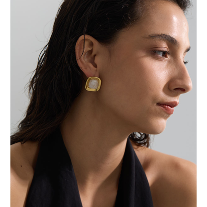 Aurora Resin Stud Earrings