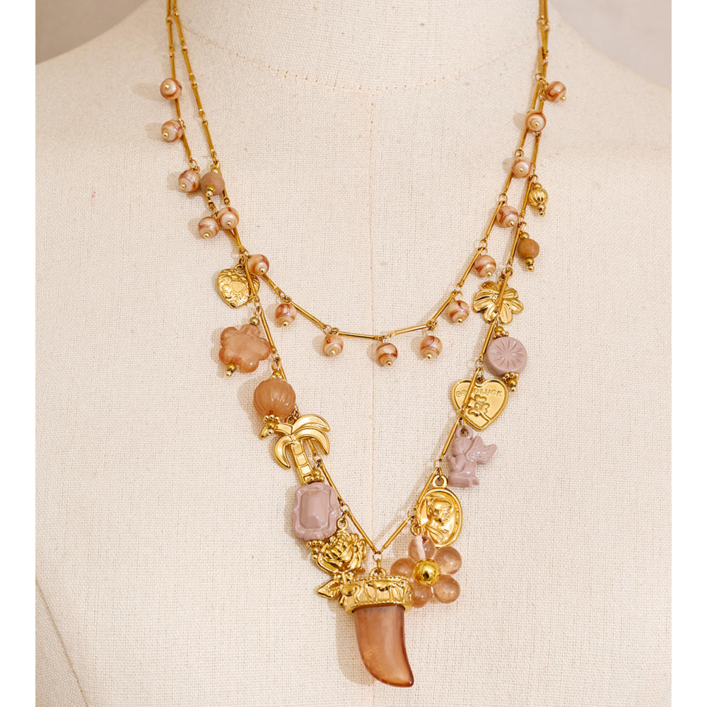 Blush Oasis Charm Necklace