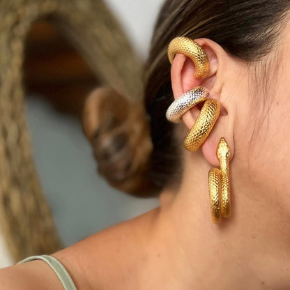 Textured Half‑Hoop Ear Cuff