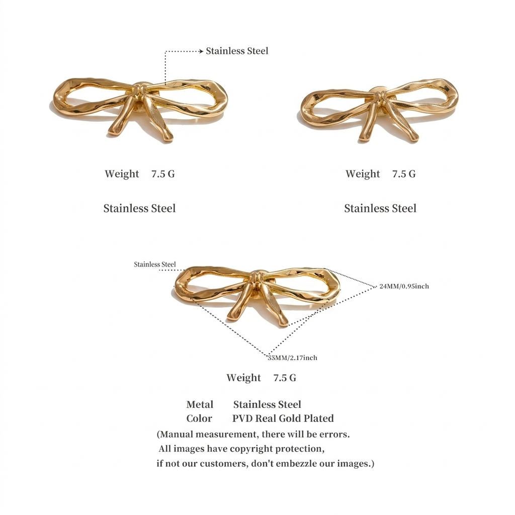 Esme Molten Ribbon Brooch