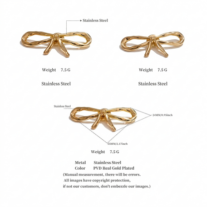 Esme Molten Ribbon Brooch