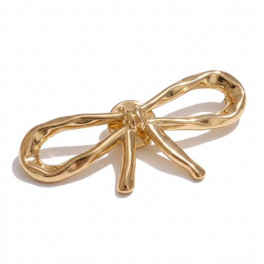 Esme Molten Ribbon Brooch