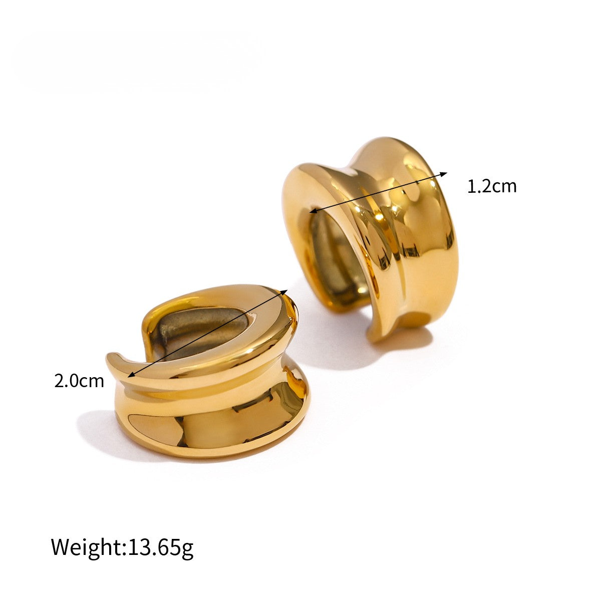 Chunky Sculpted Gold Ear Cuff