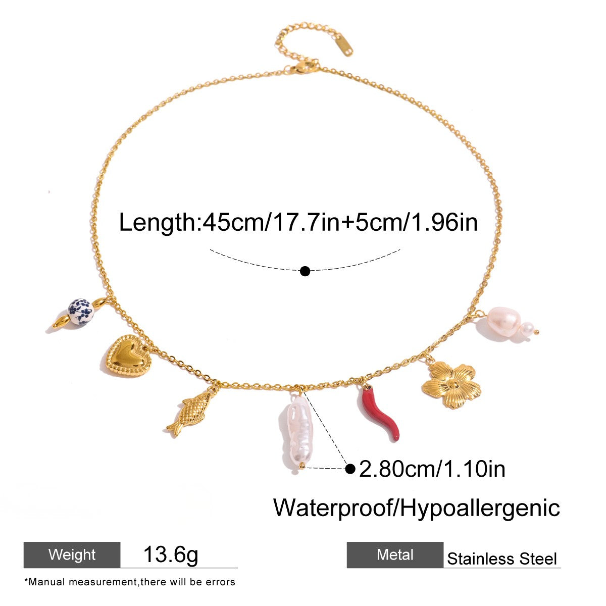Playful Charm Pendant Necklace