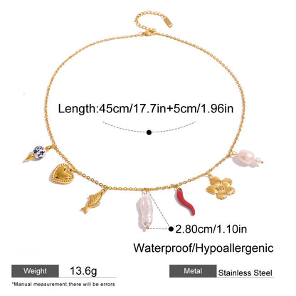 Playful Charm Pendant Necklace