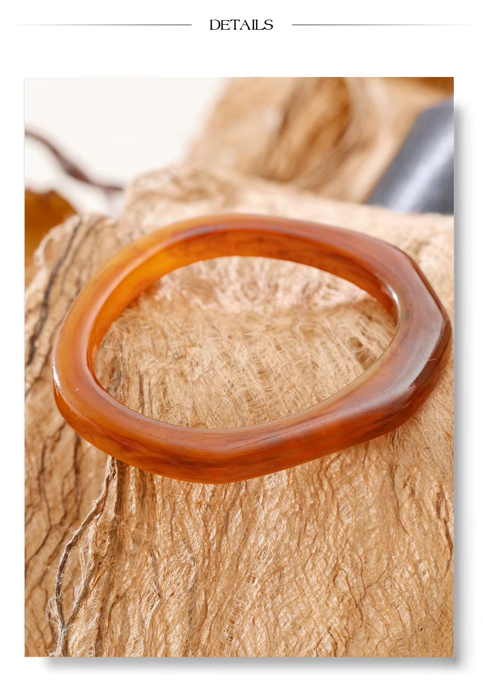 The Amber Resin Organic Bangle