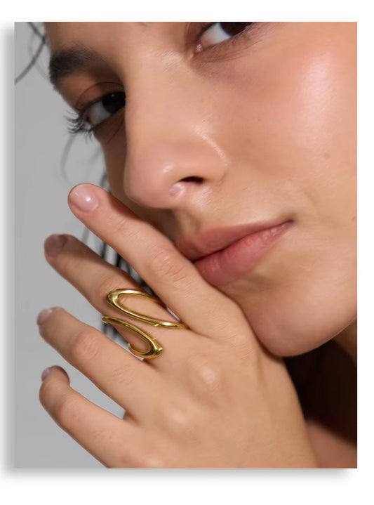 Fluid Orbit Statement Ring