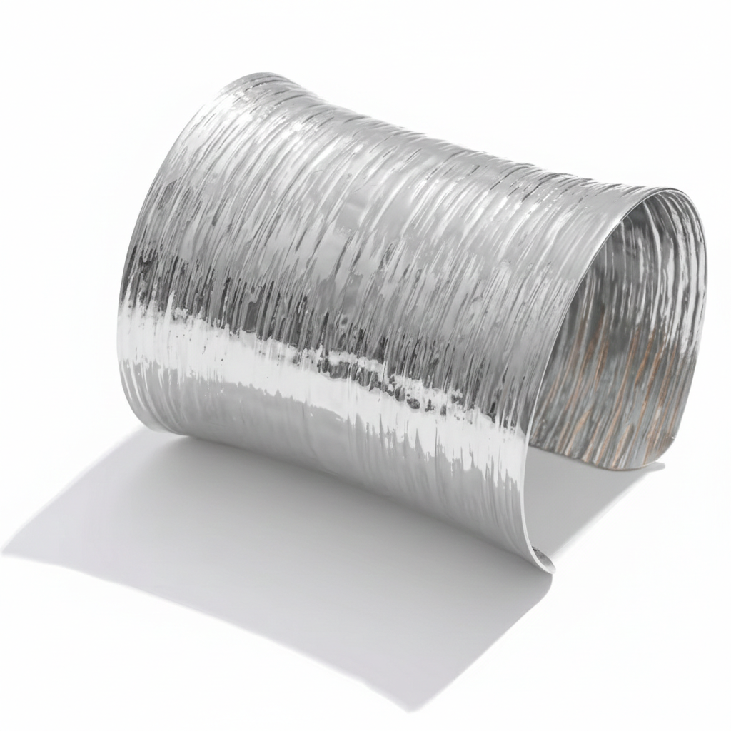 Ethereal Ripple Wide Cuff Bracelet