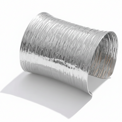 Ethereal Ripple Wide Cuff Bracelet
