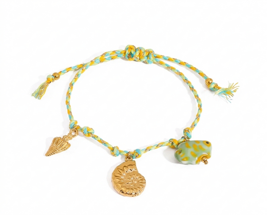 Sun‑Kissed Seashell Charm Bracelet