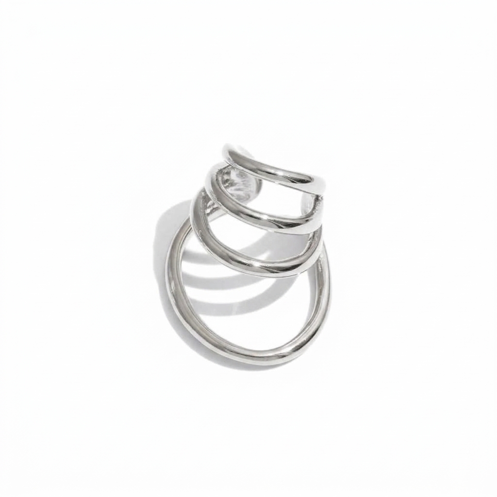 Multi-Band Gold Spiral Ear Cuff