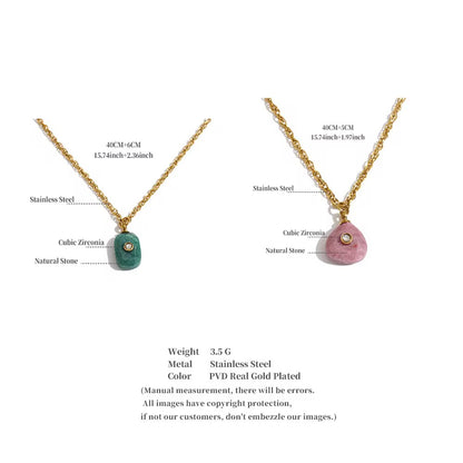 Victoria Teardrop Gemstone Necklace