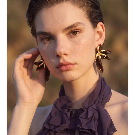Floral Canopy Statement Earrings