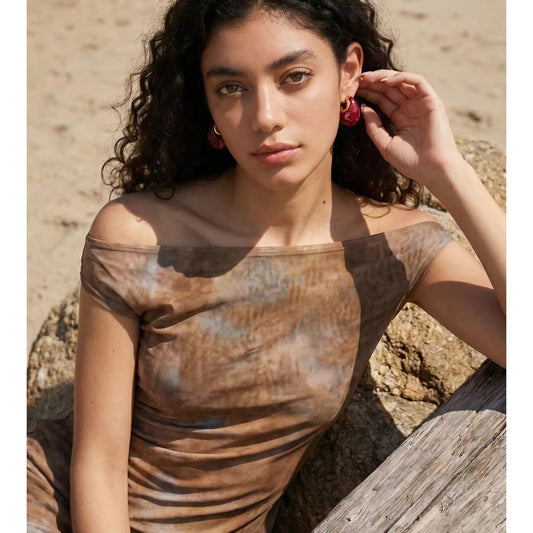 Chic Swirl Resin Huggie Drop Earrings