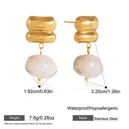 Chic Baroque Pearl Drop Earrings