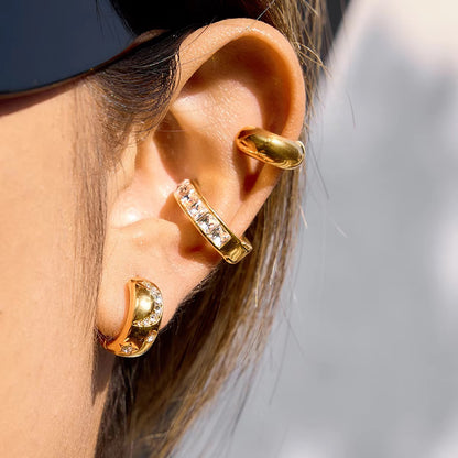 Sparkling Crystal Hinged Conch Ear Cuff