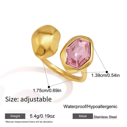 Molten Gem Open Ring