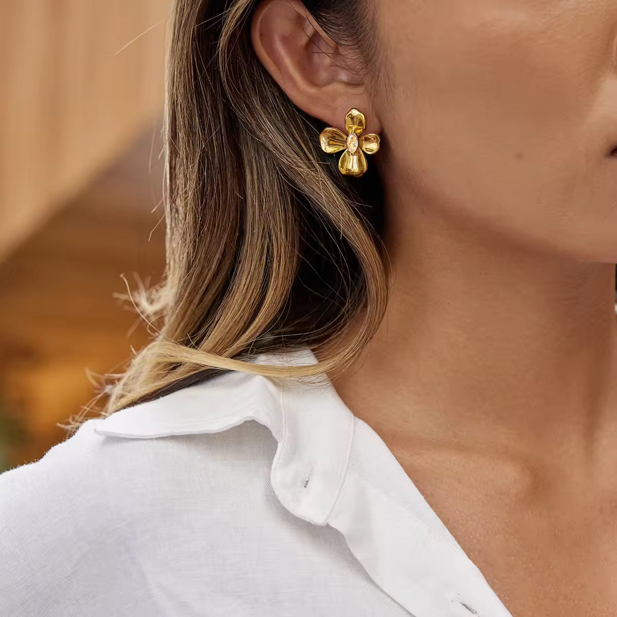 The Gilded Bloom Studs