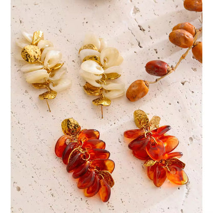 Ivory Cascade Statement Earrings