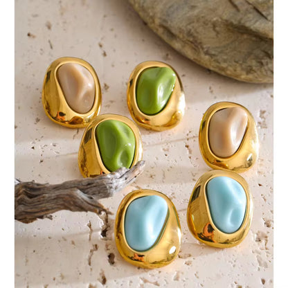 Luna Pearl Statement Stud Earrings
