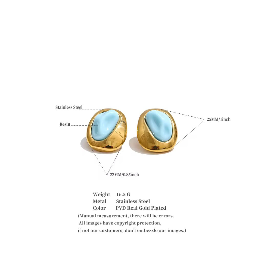 Luna Pearl Statement Stud Earrings