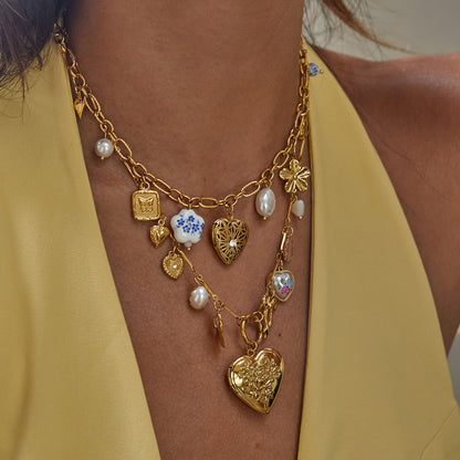 Chunky Charm Link Necklace