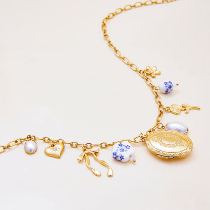 Chunky Charm Link Necklace