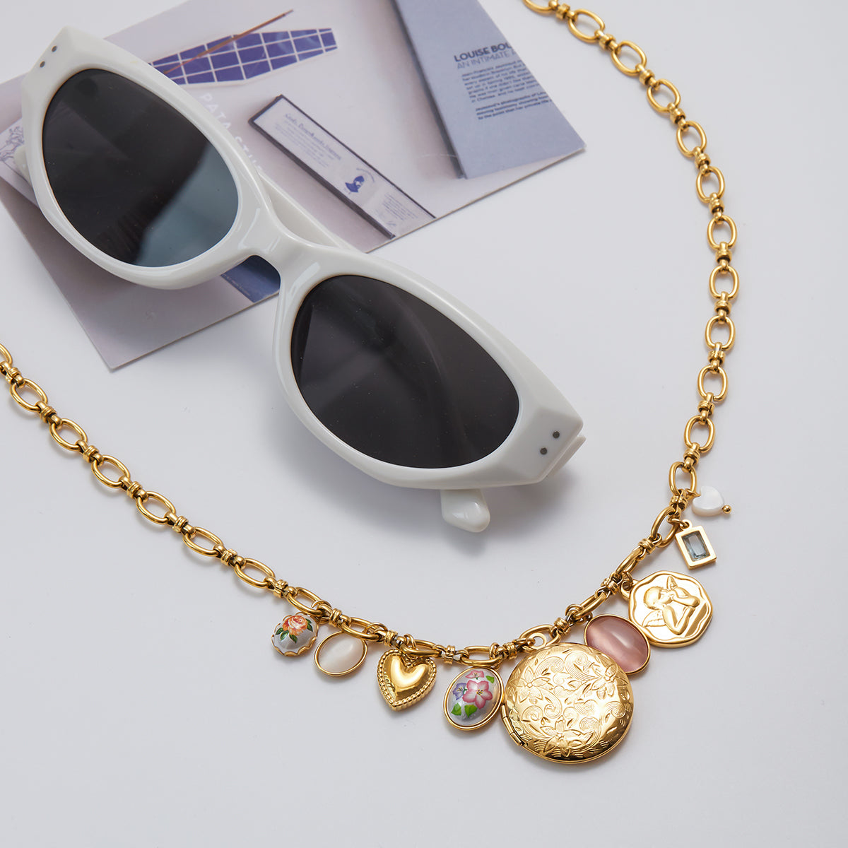 Vintage Charm Medallion Necklace