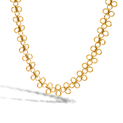 Daisy Chain Gold Choker Necklace