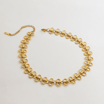 Daisy Chain Gold Choker Necklace