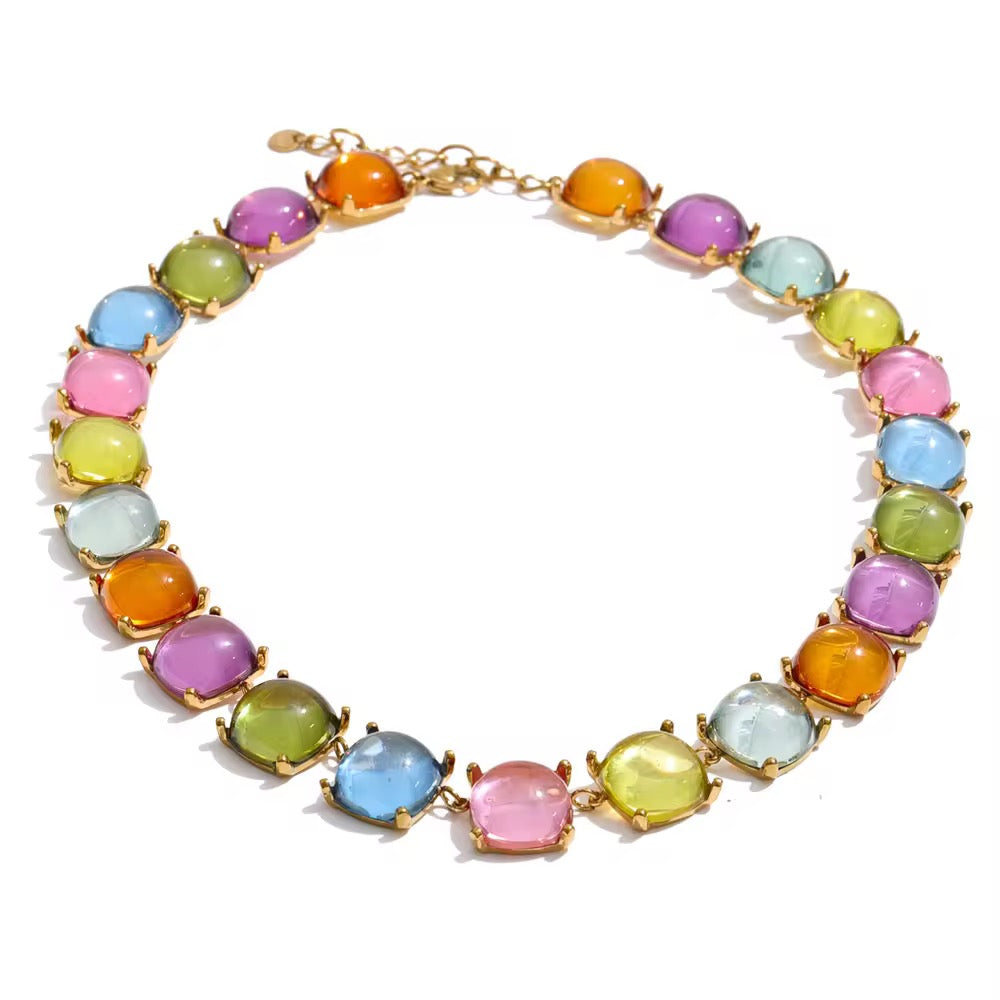 Emerald Glow Statement Necklace