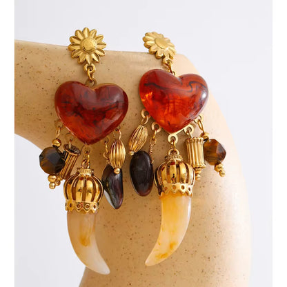 Crimson Talisman Earrings