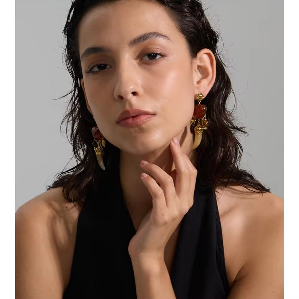 Crimson Talisman Earrings