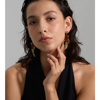 Crimson Talisman Earrings