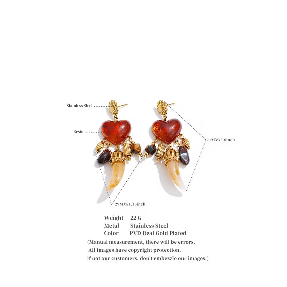 Crimson Talisman Earrings