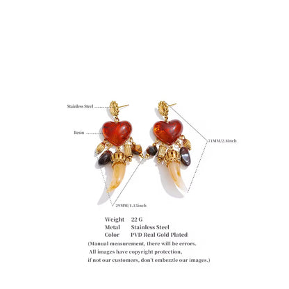 Crimson Talisman Earrings