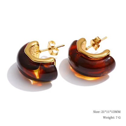 Amber Muse Hoops
